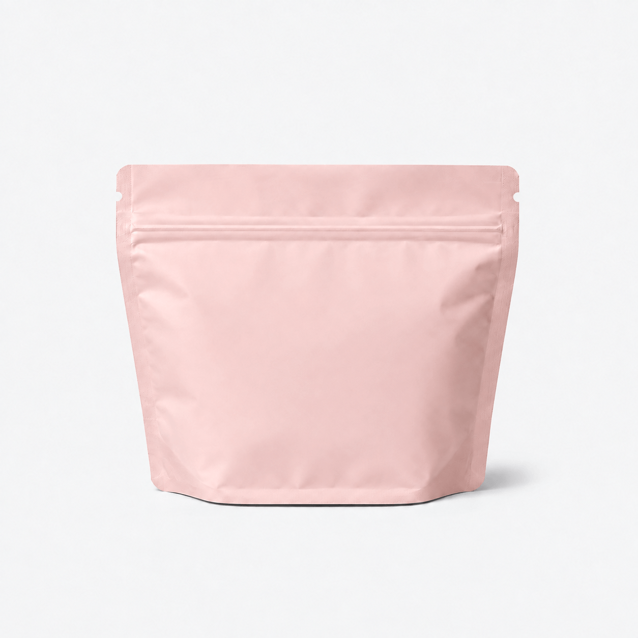 Wide Stand-Up Pouches stock pouch product photo in Marshmallow Pink