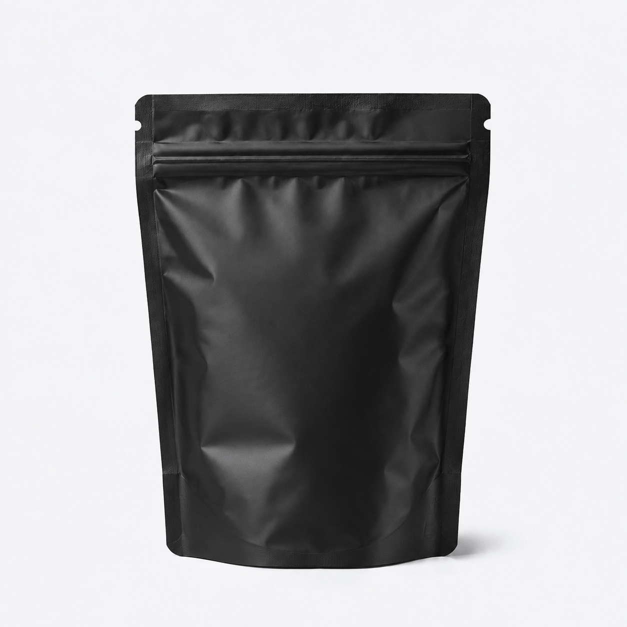 Ultra Barrier Foil Stand Up Pouch stock pouch product photo in Matte Black