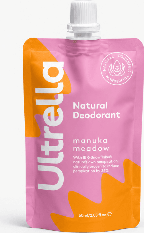 Ultrella natural deodorant three sided pouch