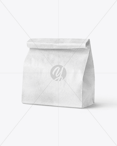 Kraft stand up pouch angle two