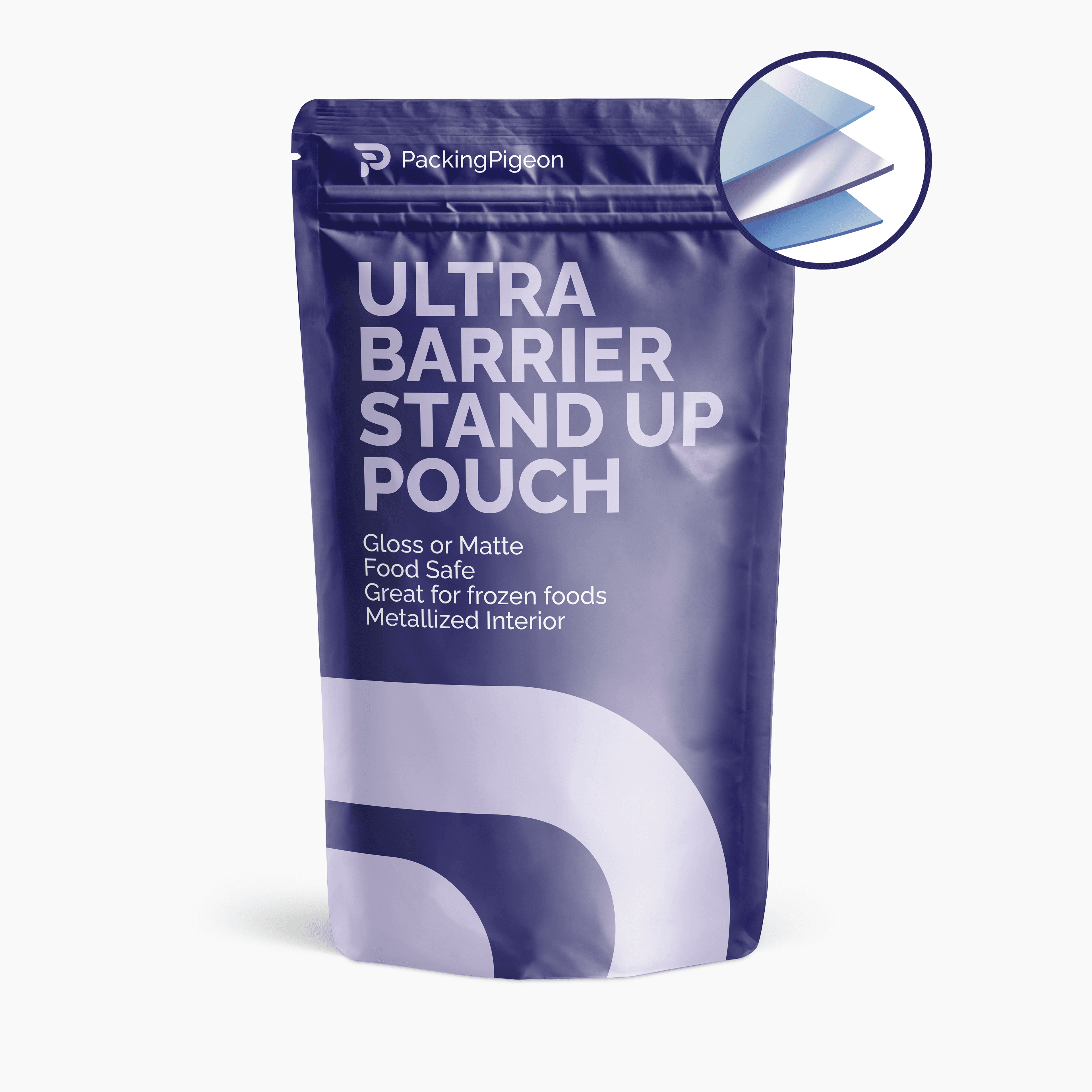 Custom ultra barrier metallic stand-up pouch