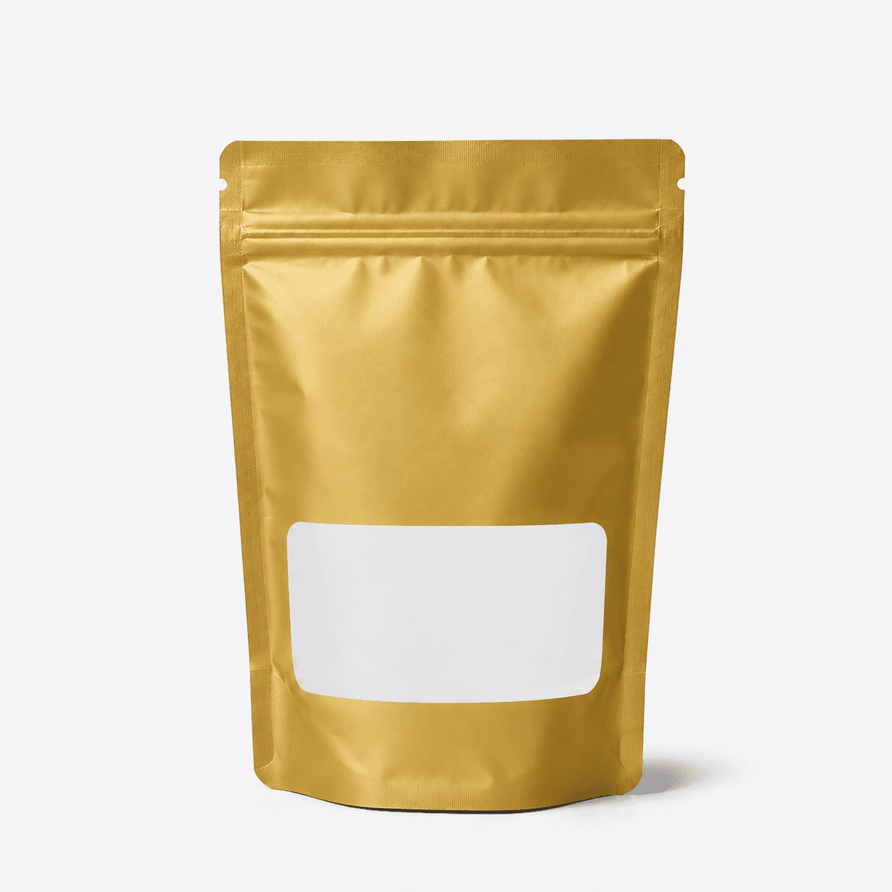 Recyclable Stand-Up Pouches with Rectangle Window stock pouch product photo